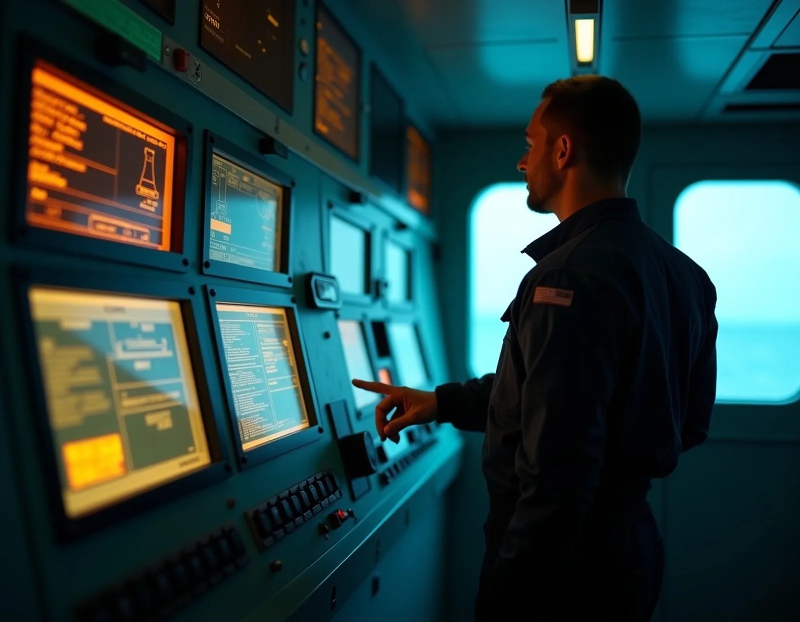 Engine control room