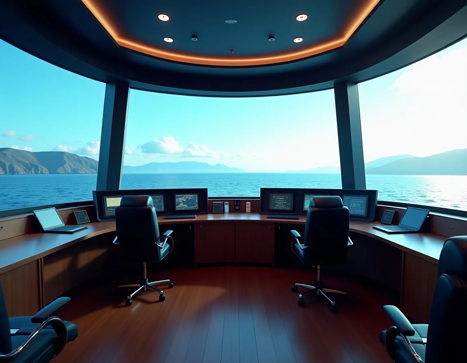 Bridge simulator room
